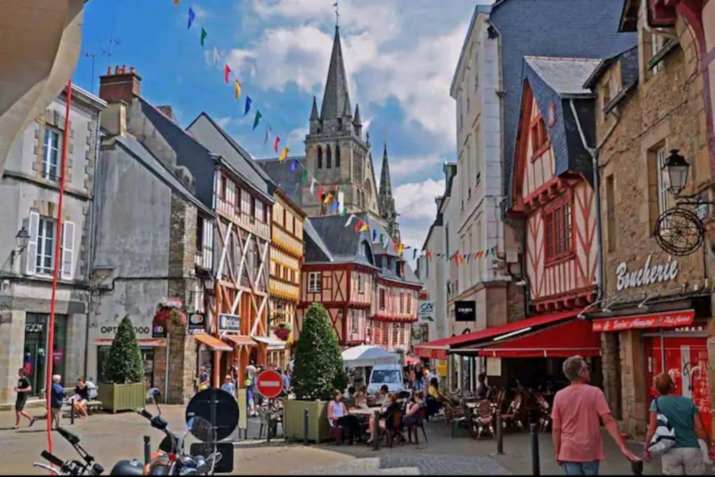 L'Incontournable, Centre Ville Petit Parking Wifi Linge En Option Vannes Exteriör bild